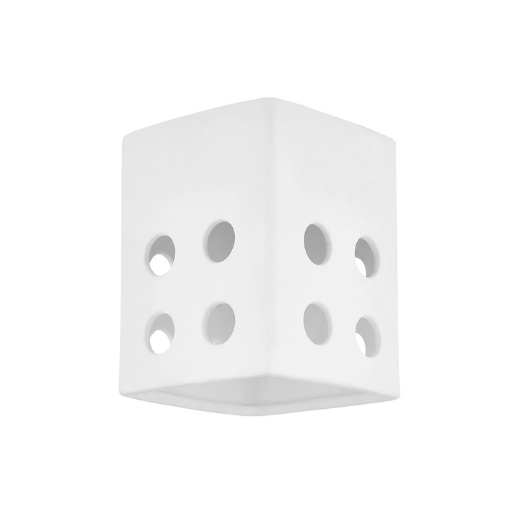 Mitzi - H474501A-AGB/CMW - One Light Flush Mount - Tatum - Aged Brass/Ceramic Raw Matte White