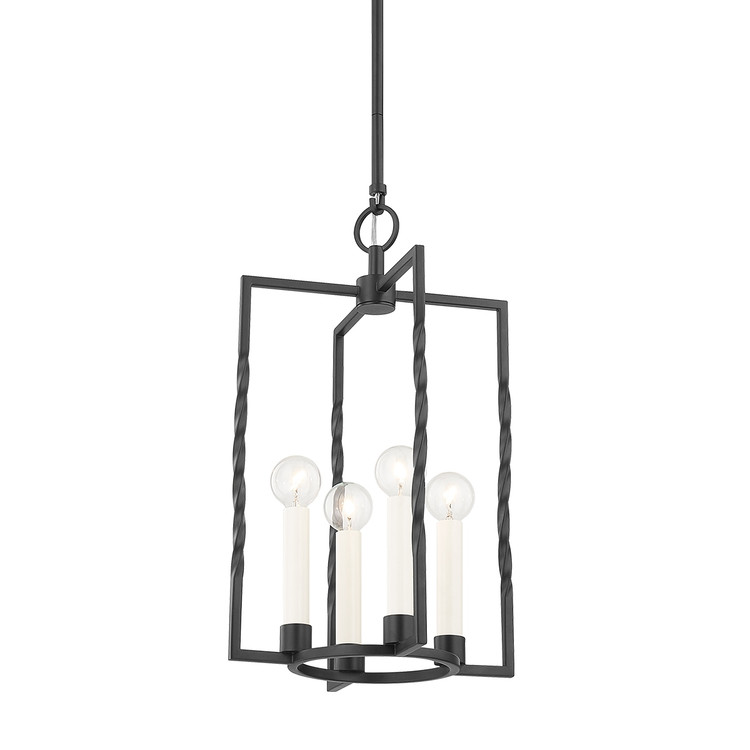 Mitzi - H731704S-TBK - Four Light Lantern - Adelaide - Texture Black