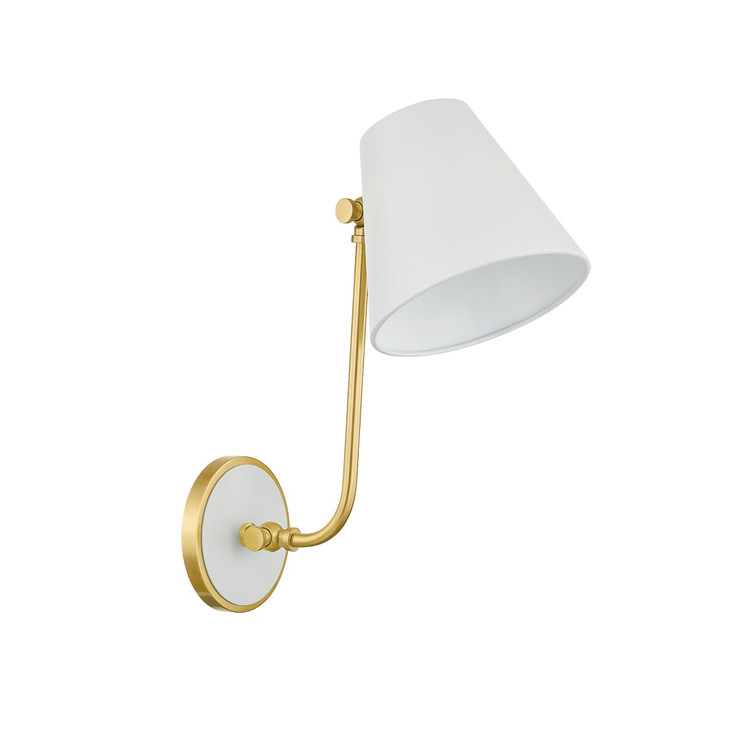 Mitzi - H891101-AGB/SWH - One Light Wall Sconce - Georgann - Aged Brass