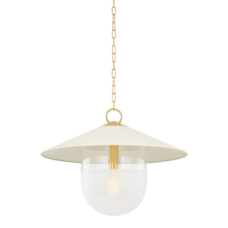 Mitzi - H926701L-AGB/SCR - One Light Pendant - Ressi - Aged Brass