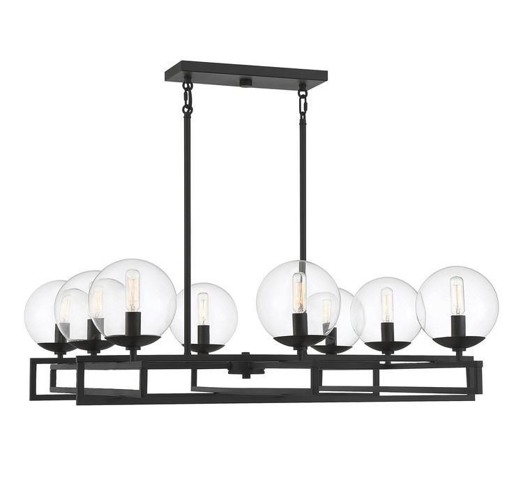 Savoy House - 1-1861-8-89 - Eight Light Chandelier - Crosby - Matte Black