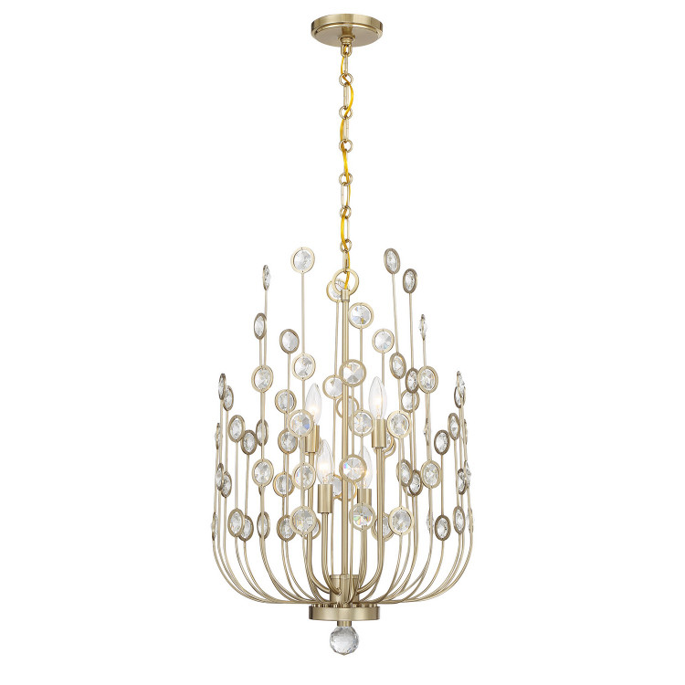 Savoy House - 1-3597-4-127 - Four Light Chandelier - Irina - Noble Brass