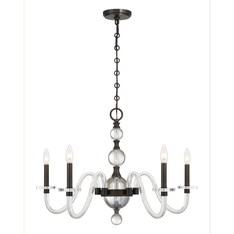 Savoy House - 1-4277-5-15 - Five Light Chandelier - Aragon - Mediterranean Bronze