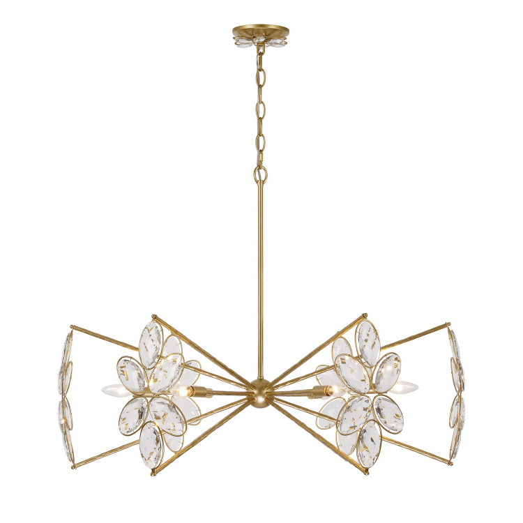 Savoy House - 1-4529-6-221 - Six Light Chandelier - Marbella - Gold Shimmer