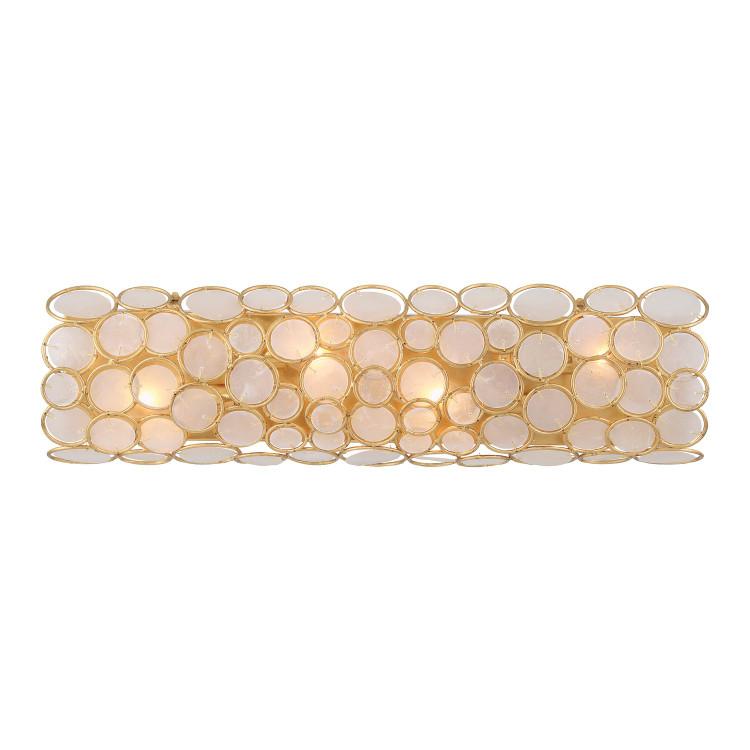Crystorama - PAL-526-GA - Four Light Bath - Palla - Antique Gold
