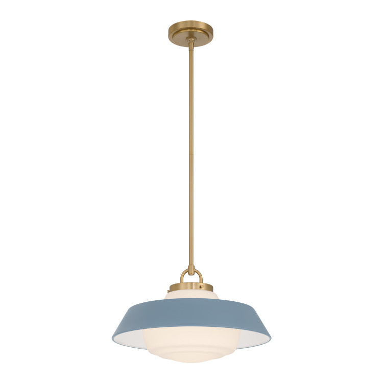 Crystorama - XAN-8006-VG-BL - One Light Pendant - Xander - Vibrant Gold