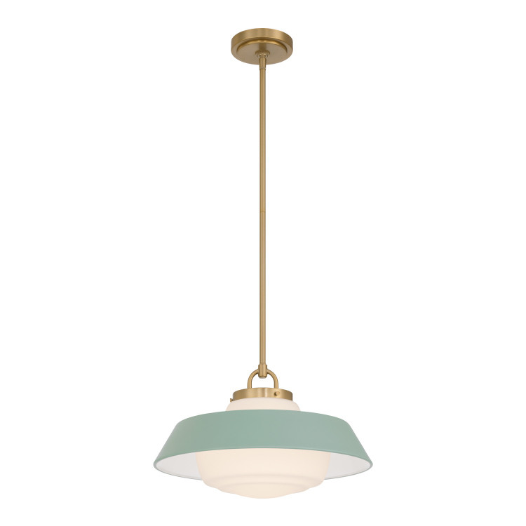 Crystorama - XAN-8006-VG-GR - One Light Pendant - Xander - Vibrant Gold