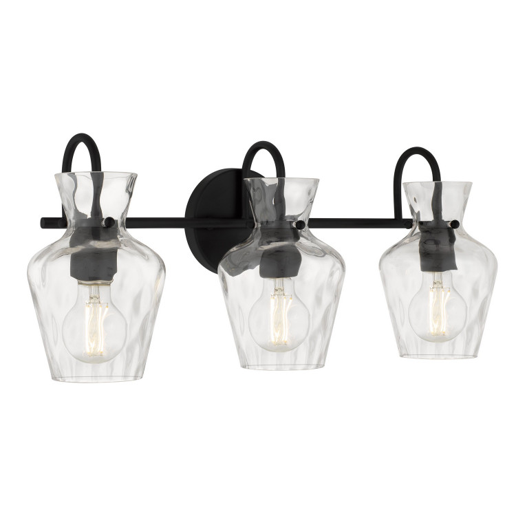 Quoizel - HLL8622MBK - Three Light Vanity - Hollis - Matte Black