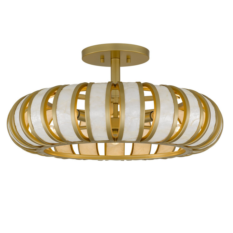 Quoizel - KNIG1722SGD - Five Light Semi-Flush Mount - Knight - Soft Gold