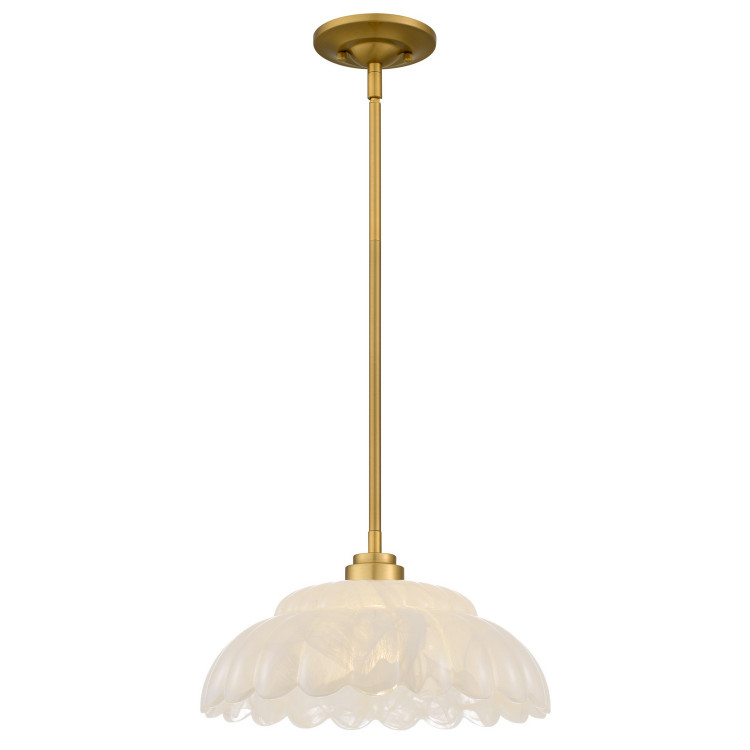Quoizel - WHP1814BRG - One Light Pendant - Whitecap - Brushed Gold