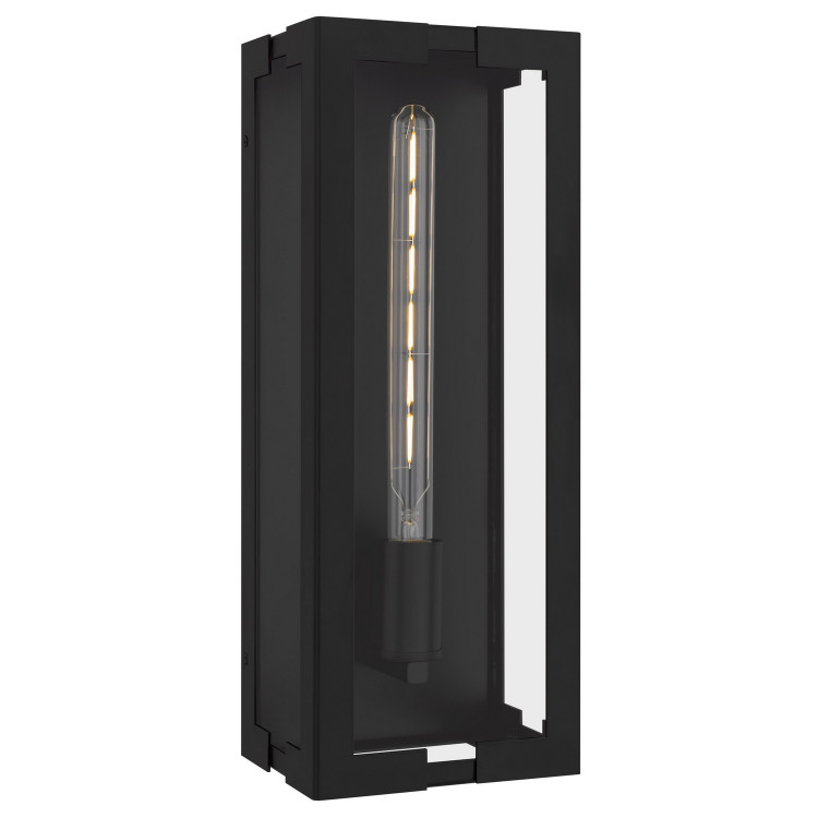 Quoizel - YOUN8407MBK - One Light Outdoor Wall Lantern - Young - Matte Black