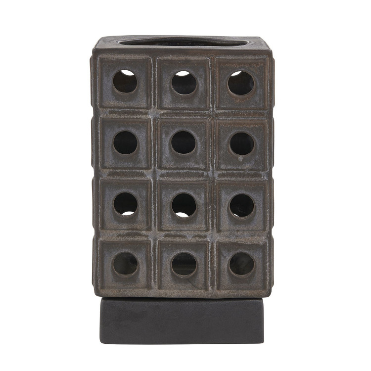 Uttermost - 18322 - Candleholder - Lattice - Distressed Brown