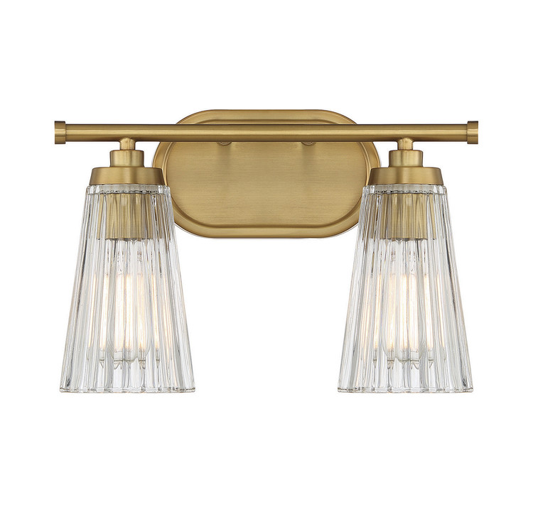 Savoy House - 8-1745-2-322 - Two Light Bathroom Vanity - Chantilly - Warm Brass