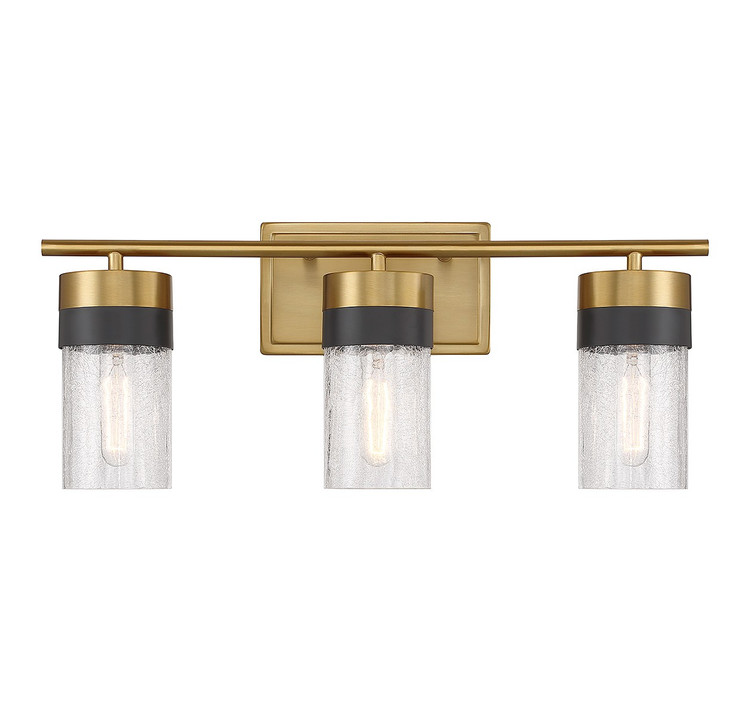 Savoy House - 8-3600-3-322 - Three Light Bathroom Vanity - Brickell - Warm Brass