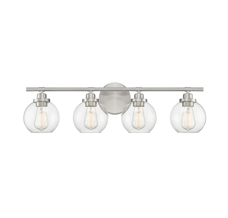Savoy House - 8-4050-4-SN - Four Light Bath Bar - Carson - Satin Nickel
