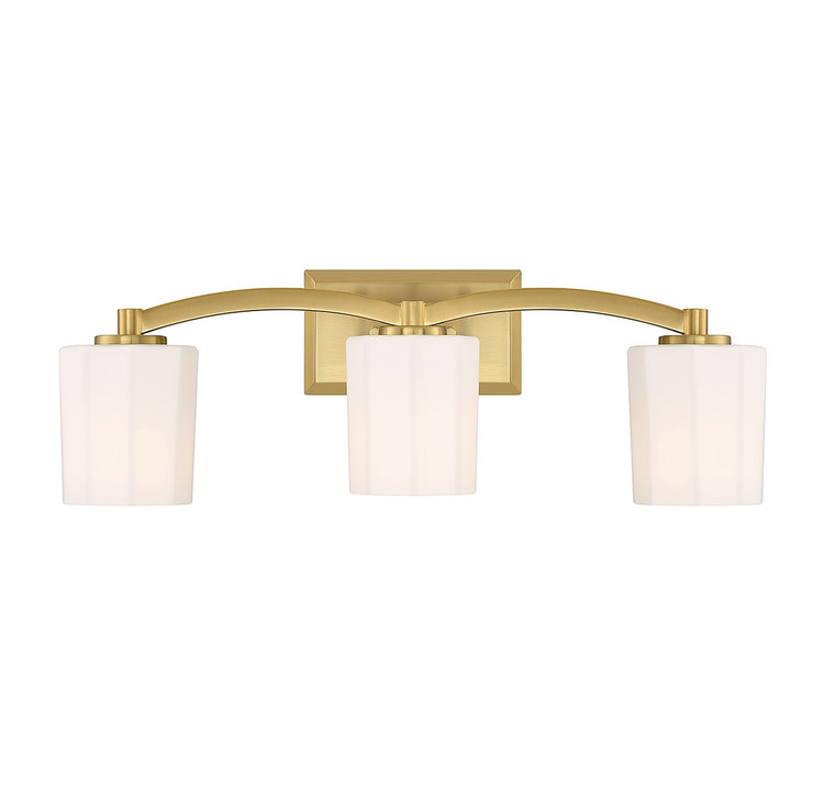 Savoy House - 8-7710-3-322 - Three Light Bathroom Vanity - Whitney - Warm Brass