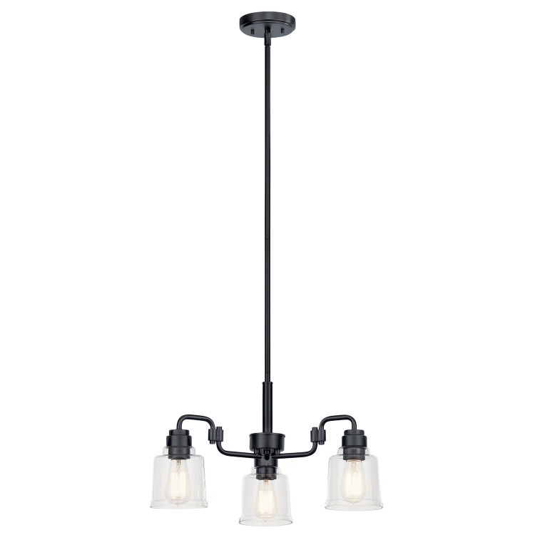 Kichler - 52397BK - Three Light Chandelier - Aivian - Black