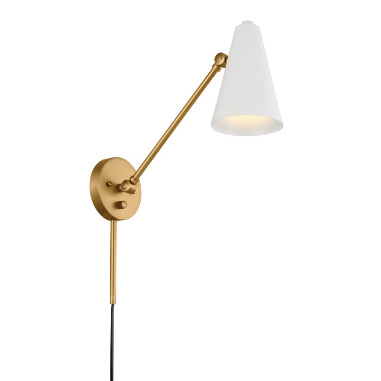 Kichler - 52485NBRW - One Light Wall Sconce - Sylvia - Natural Brass