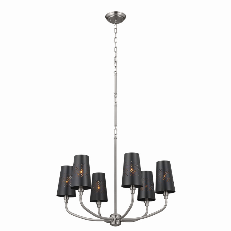 Kichler - 52508CLP - Six Light Chandelier - Adeena - Classic Pewter