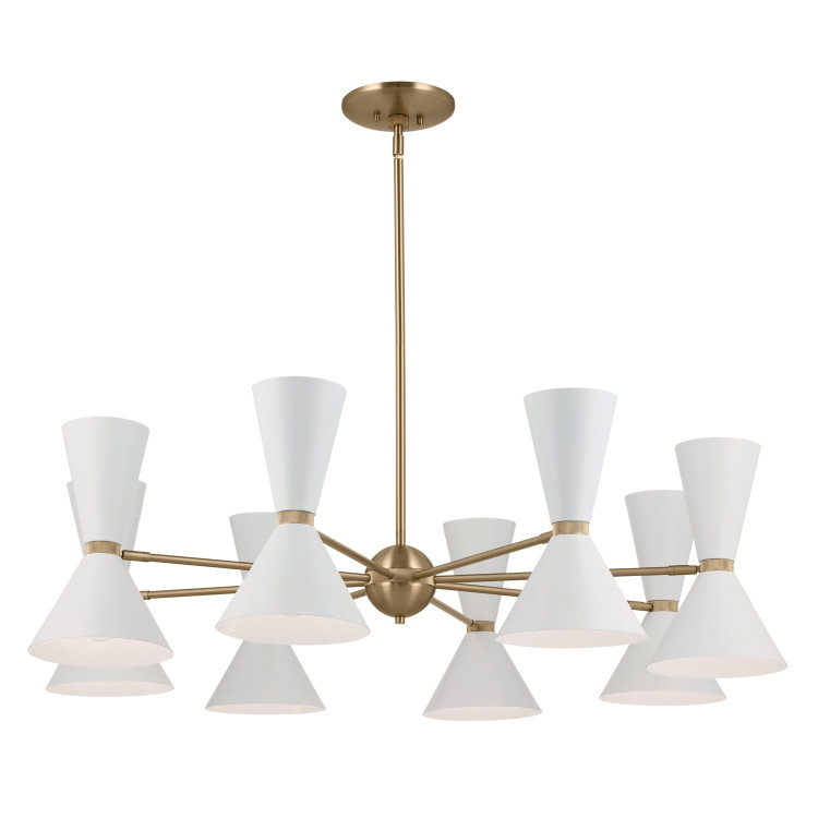 Kichler - 52567CPZWH - 16 Light Chandelier - Phix - Champagne Bronze