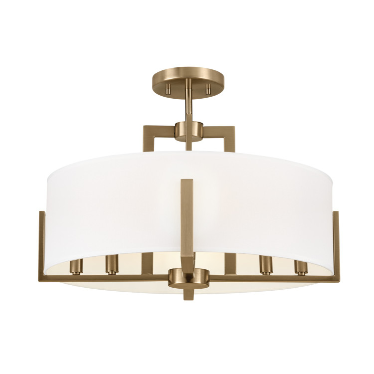 Kichler - 52592CPZ - Eight Light Pendant/Semi Flush - Malen - Champagne Bronze
