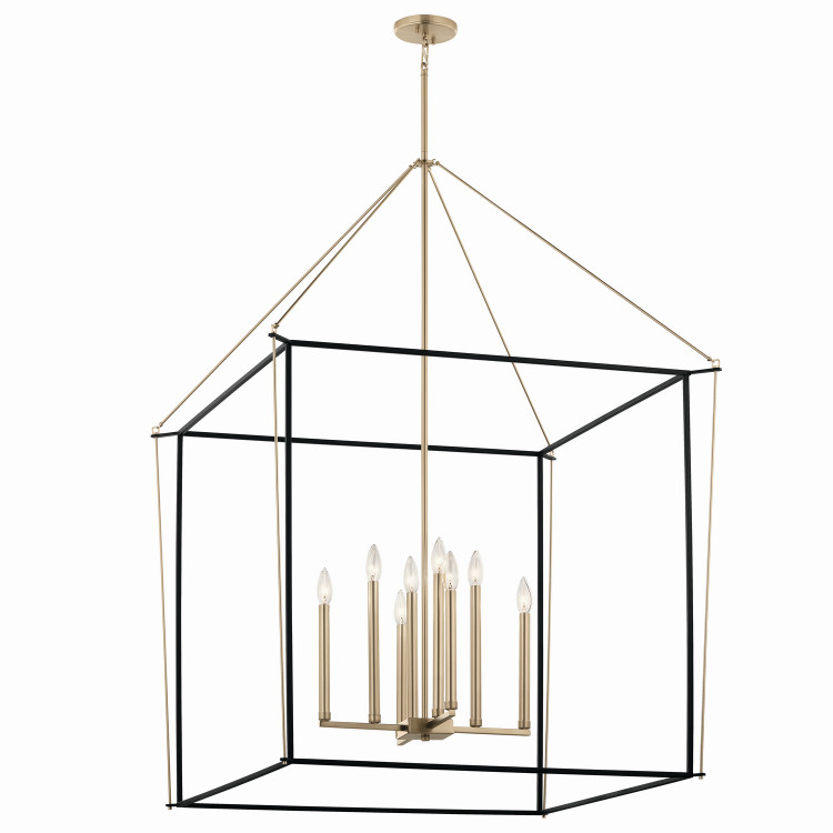 Kichler - 52629CPZ - Eight Light Foyer Pendant - Eisley - Champagne Bronze