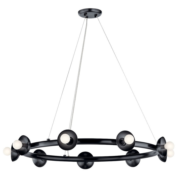 Kichler - 52642BK - Nine Light Chandelier - Palta - Black