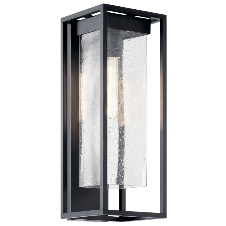 Kichler - 59063BSL - One Light Outdoor Wall Mount - Mercer - Black With Silver Highlights