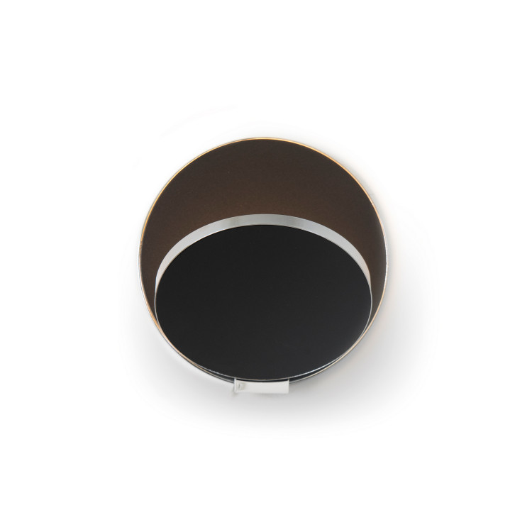 Koncept - GRW-S-CRM-MBK-HW - LED Wall Sconce - Gravy - Chrome Metallic Black