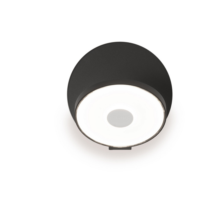 Koncept - GRW-S-MBK-MBK-HW - LED Wall Sconce - Gravy - Metallic Black Metallic Black