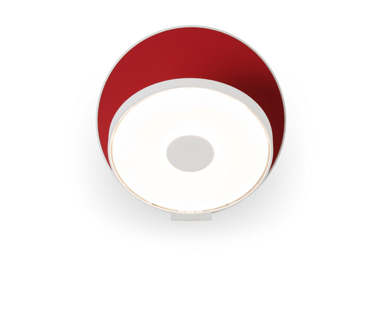 Koncept - GRW-S-MWT-MRD-HW - LED Wall Sconce - Gravy - Matte White Matte Red