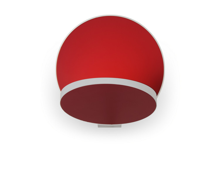 Koncept - GRW-S-MWT-MRD-PI - LED Wall Sconce - Gravy - Matte White Matte Red