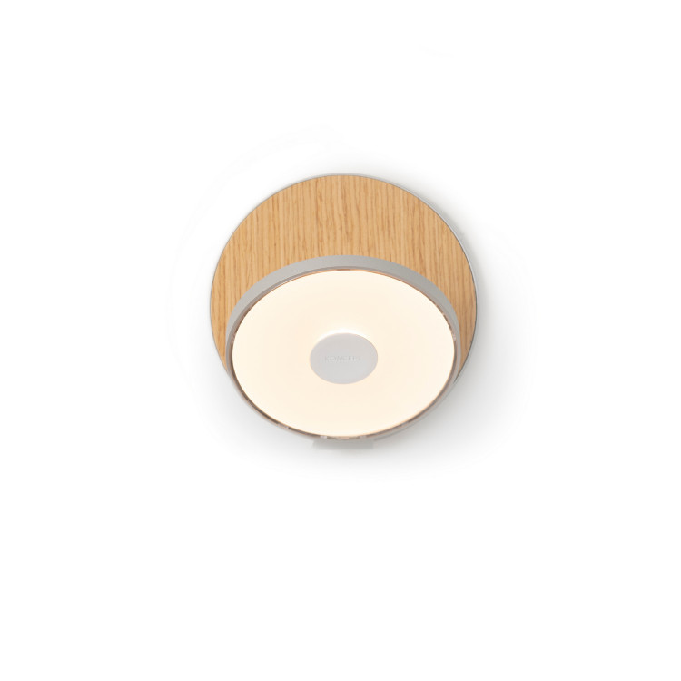 Koncept - GRW-S-SIL-WOK-HW - LED Wall Sconce - Gravy - Silver White Oak