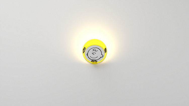 Koncept - GRW-S-WSY-CB1-PI - LED Wall Sconce - Gravy - Matte Bright Yellow Body Charlie Brown