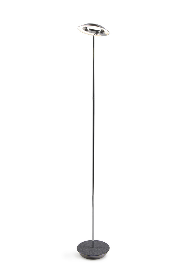 Koncept - RYO-SW-CRM-OXF-FLR - LED Floor Lamp - Royyo - Chrome Oxford Felt