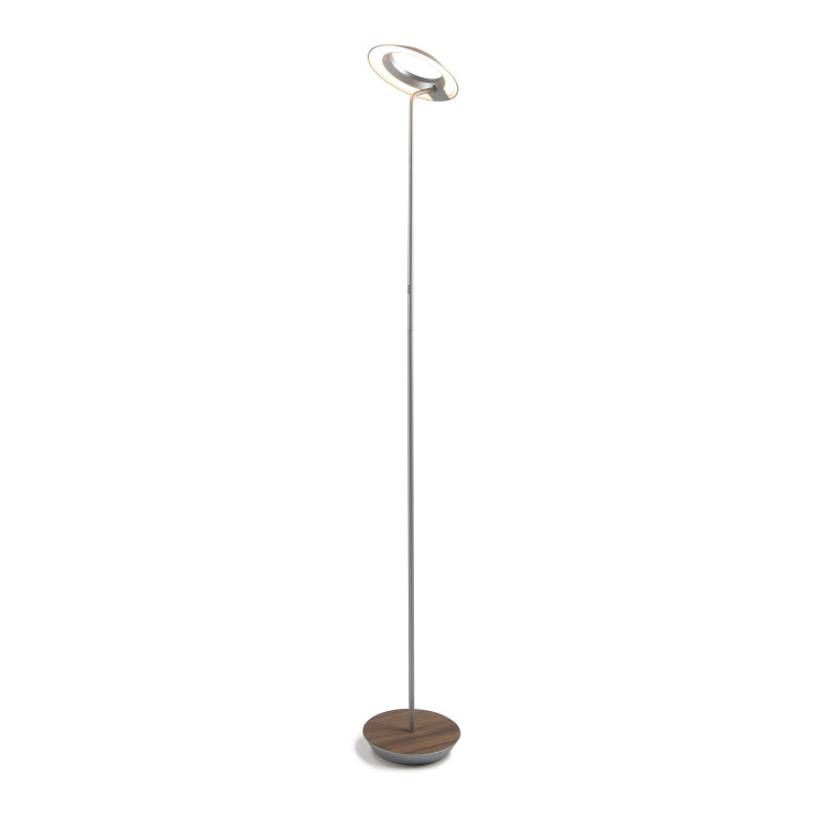 Koncept - RYO-SW-SIL-OWT-FLR - LED Floor Lamp - Royyo - Silver Oiled Walnut