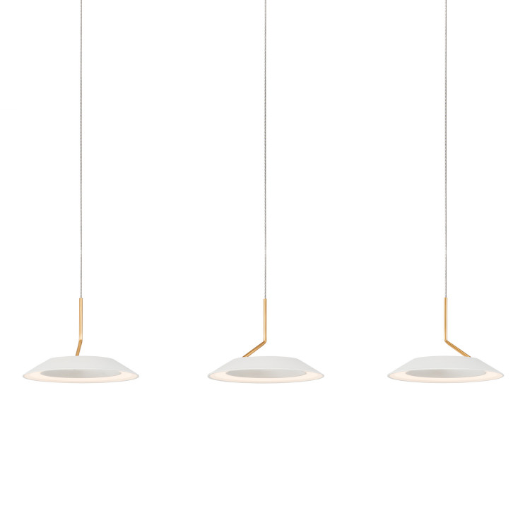 Koncept - RYP-L3-SW-MWG - LED Pendant - Royyo - Matte White With Gold