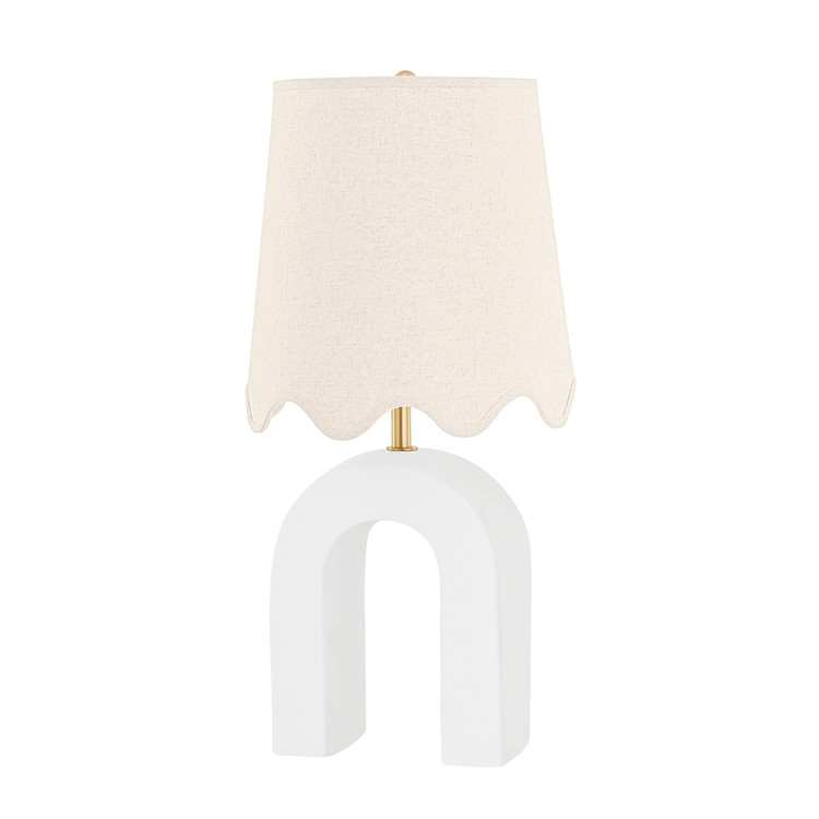 Mitzi - HL685201-AGB/CMW - One Light Table Lamp - Roshani - Aged Brass