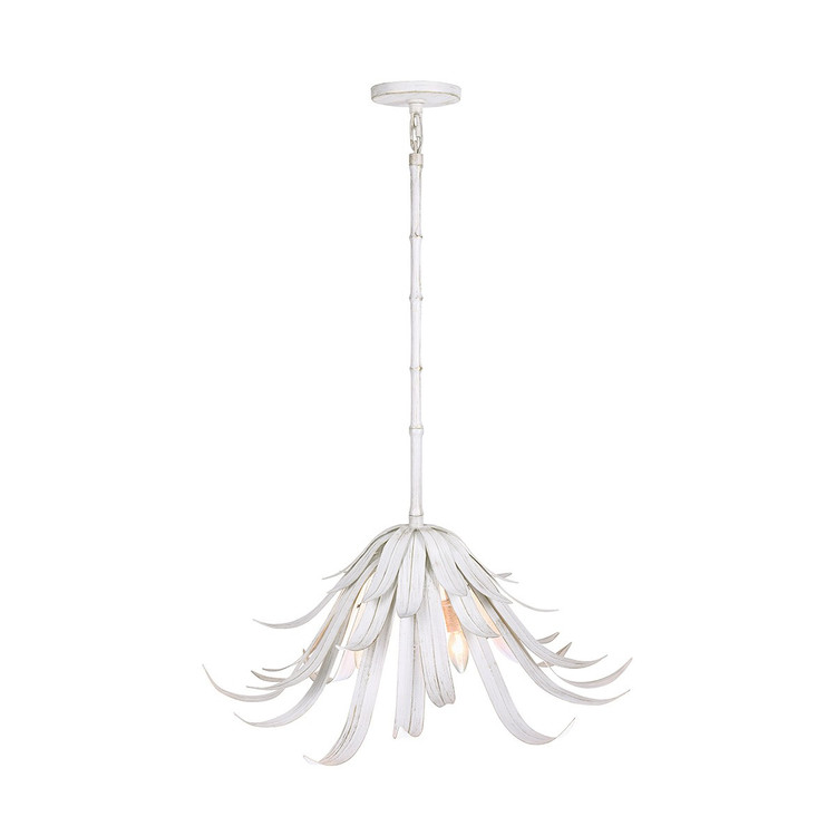 Eurofase - 46431-028 - Three Light Chandelier - Kagra - Distressed White