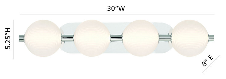 Eurofase - 47194-021 - LED Vanity - Palmas - Polished Nickel