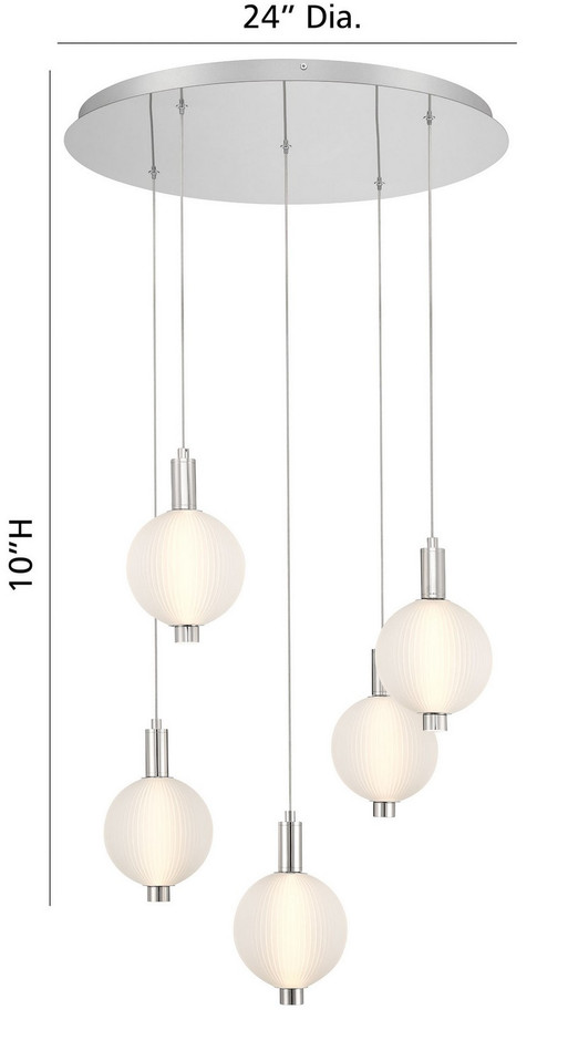 Eurofase - 47208-025 - LED Chandelier - Palmas - Polished Nickel