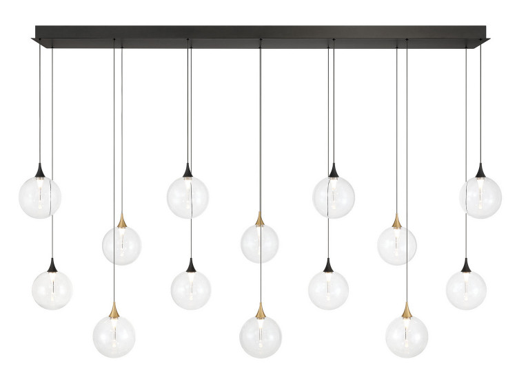 Eurofase - 48940-016 - LED Linear Chandelier - Iissa - Gold-Black Mix