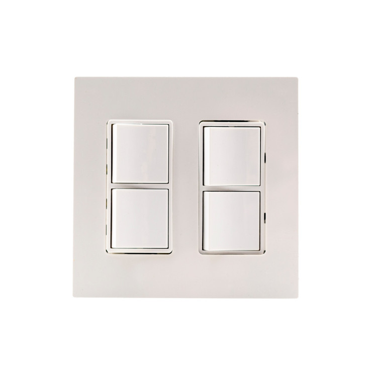 Eurofase - EFDWPS - Dual Duplex Stack Switch - On/Off Switch - Stainless Steel