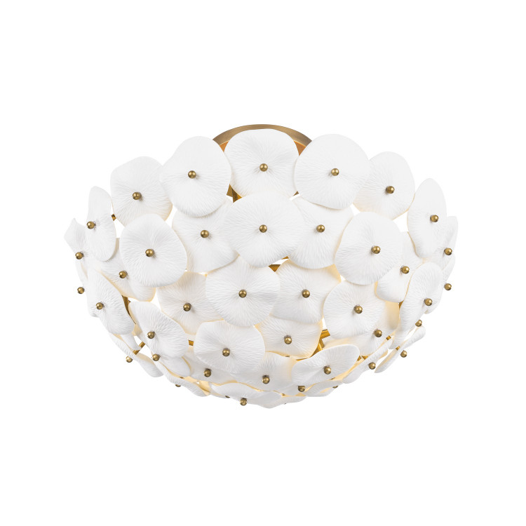 Metropolitan - N1823-732 - Three Light Semi-Flush Mount - Coastlyn - Legacy Brass