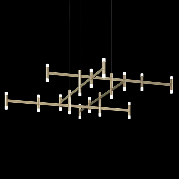 Sonneman - 1791.14 - LED Pendant - Systema Staccato - Brass