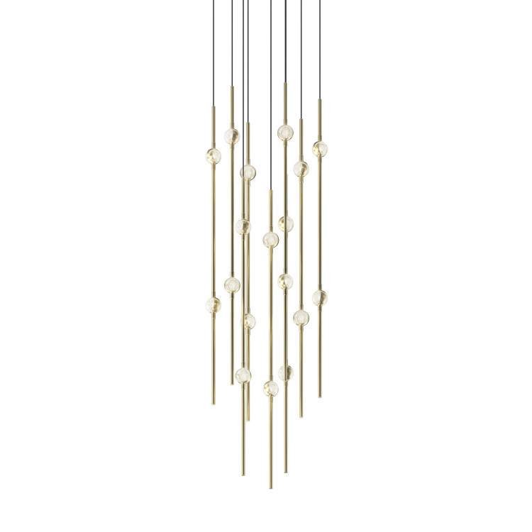 Sonneman - 2012.38C - LED Pendant - Constellation - Satin Brass