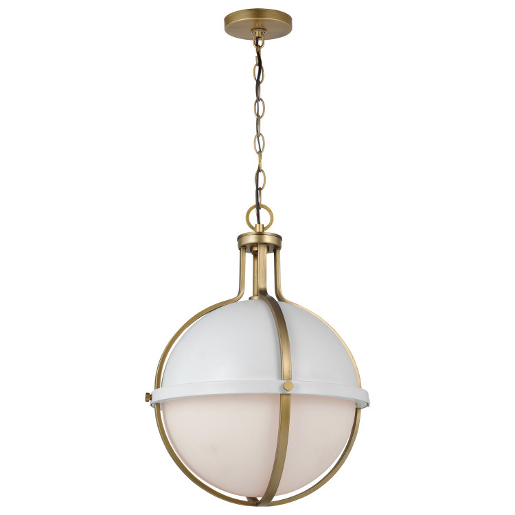 Nuvo Lighting - 60-7665 - One Light Pendant - Lincoln - Matte White