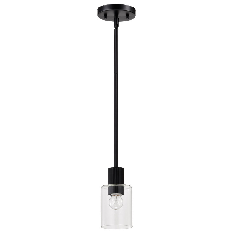 Nuvo Lighting - 60-8064 - One Light Mini Pendant - Clarksville - Matte Black