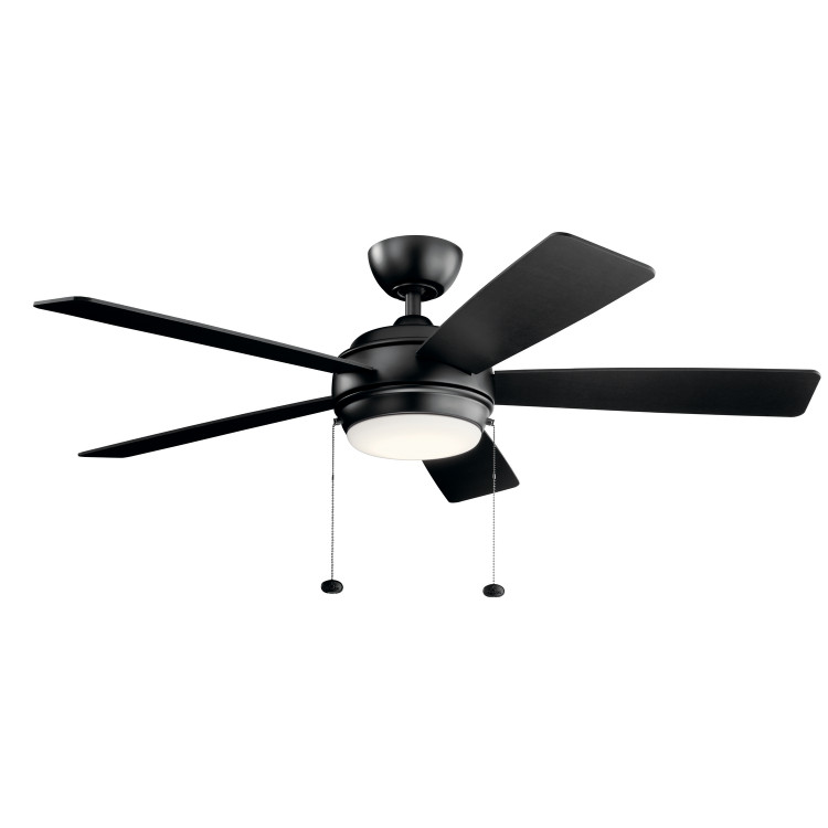 Kichler - 330174SBK - 52Ceiling Fan - Starkk - Satin Black