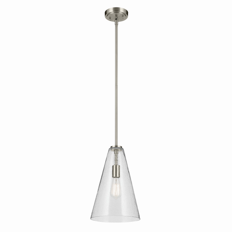 Kichler - 42199NICS - One Light Pendant - Everly - Brushed Nickel